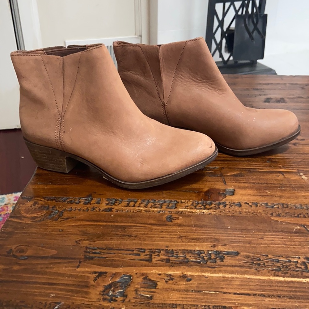 Lucky brand low heel ankle boot